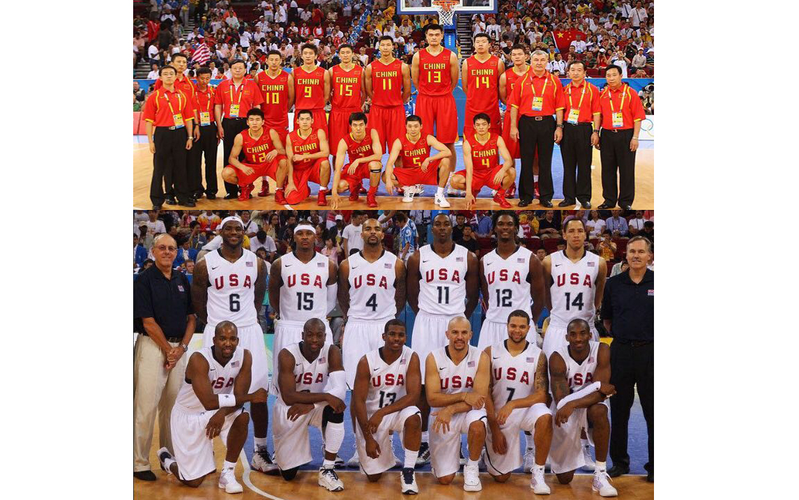 08奥运会男篮中国vs美国