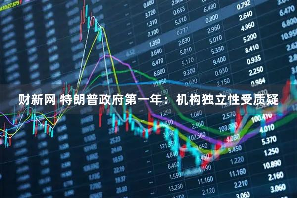 财新网 特朗普政府第一年：机构独立性受质疑